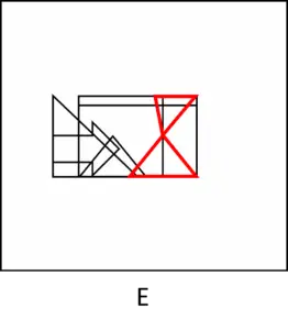 Figure Recognition Illustration Level G answer choice E